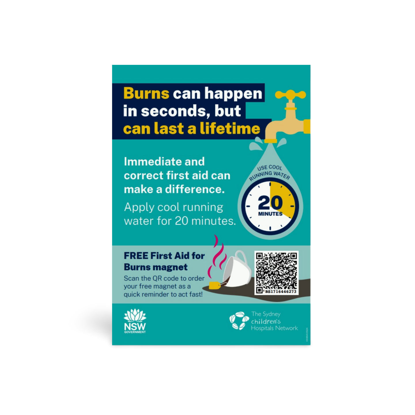 Burns Awareness Poster – Download Resource - PDF