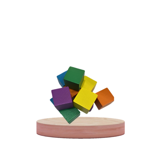 FRACP Candidate Exam - Wooden Blocks - Coloured - 1 Inch - Pk 10