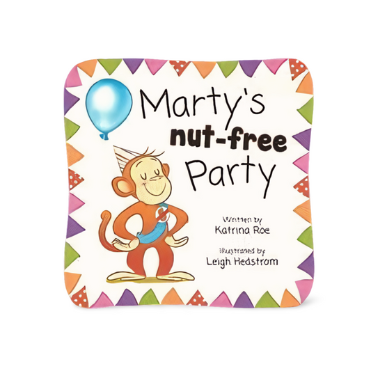 Marty's Nut-Free Party (Hardcover) by Katrina Roe (Illustrated by: Leigh Hedstrom)